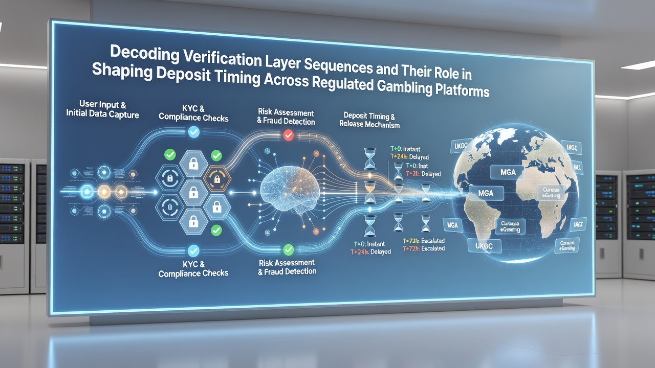 Diagram showing how verification sequences affect deposit timing across gambling platforms