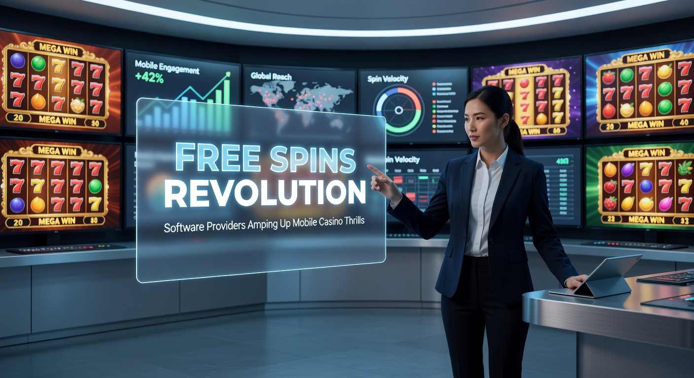 Vibrant mobile casino interface showcasing spinning reels with free spins bonuses exploding on screen