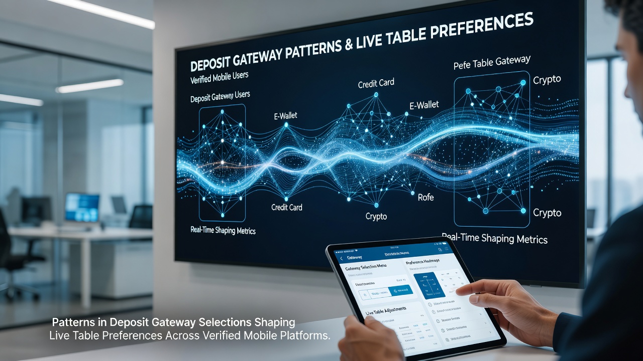 Analytics dashboard displaying correlations between payment gateways and live table game engagement metrics