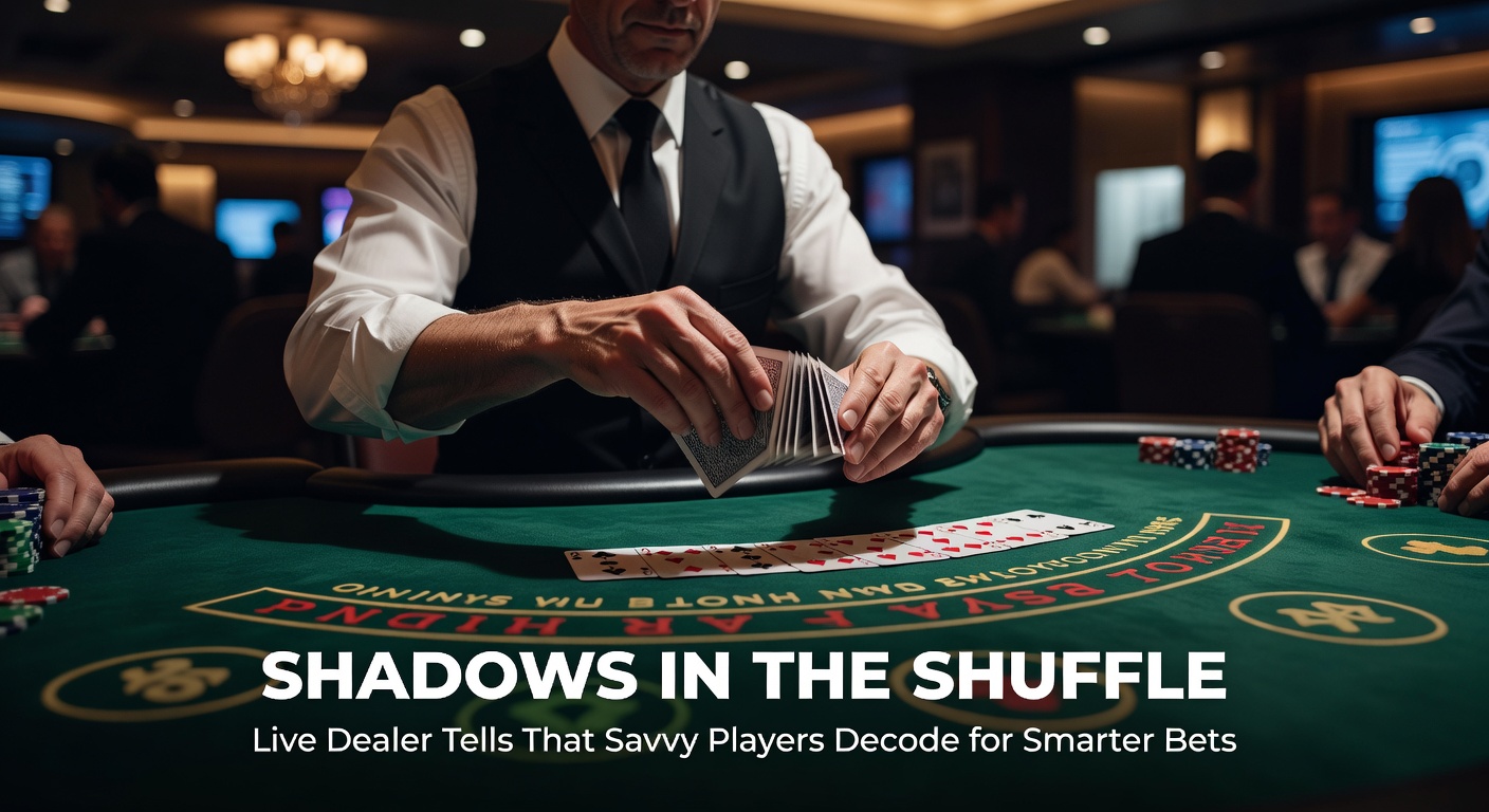 A live dealer expertly shuffling cards at a blackjack table, with subtle hand movements captured in high-definition stream
