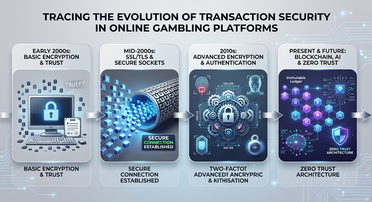 Illustration of modern blockchain and AI-driven transaction monitoring systems used by online gambling platforms